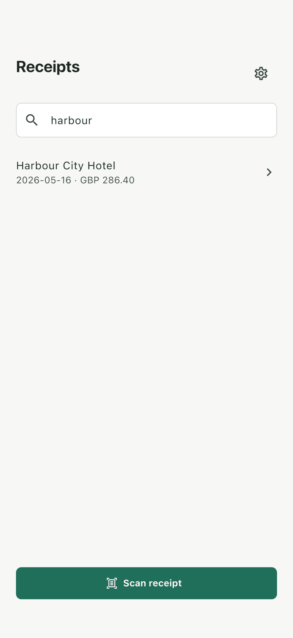 Neotally expense search results for Harbour City Hotel